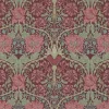 Sanderson Design Group Brands Ltd Mönstrade Tapeter|Blommiga Tapeter|William Morris & Co. Tapet - Honeysuckle & Tulip Burgundy/Sage