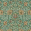 Sanderson Design Group Brands Ltd Mönstrade Tapeter|Blommiga Tapeter|William Morris & Co. Tapet - Honeysuckle & Tulip Emerald/Russet