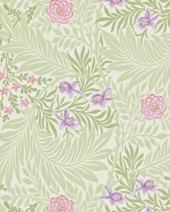 Sanderson Design Group Brands Ltd Mönstrade Tapeter|Blommiga Tapeter|William Morris & Co. Tapet - Larkspur Olive/Lilac