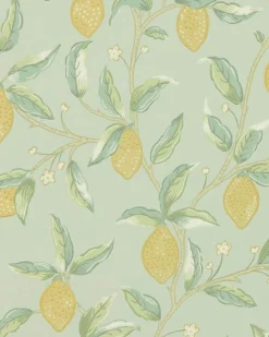 Sanderson Design Group Brands Ltd Mönstrade Tapeter|Blommiga Tapeter|William Morris & Co. Tapet - Lemontree sage