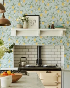 Sanderson Design Group Brands Ltd Mönstrade Tapeter|Blommiga Tapeter|William Morris & Co. Tapet - Lemontree wedgewood
