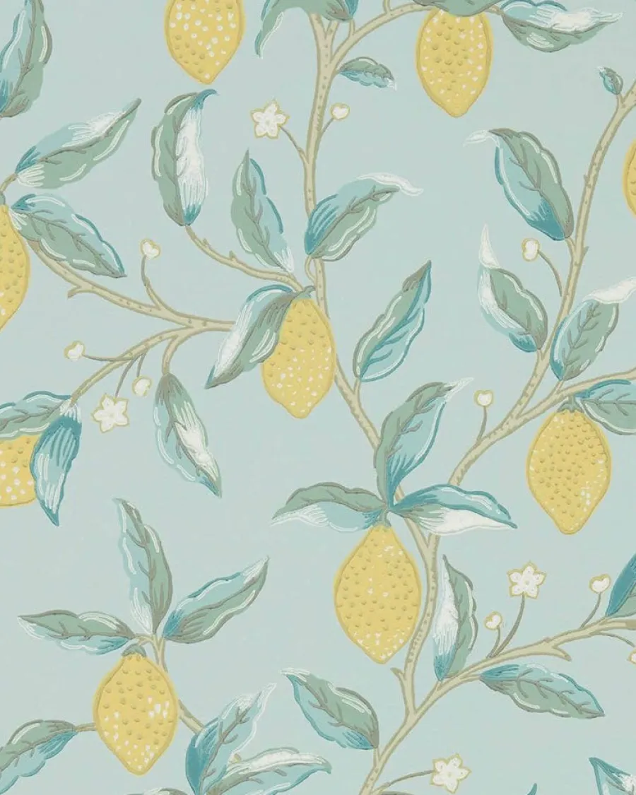 Sanderson Design Group Brands Ltd Mönstrade Tapeter|Blommiga Tapeter|William Morris & Co. Tapet - Lemontree wedgewood