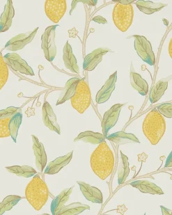 Sanderson Design Group Brands Ltd Mönstrade Tapeter|Blommiga Tapeter|William Morris & Co. Tapet - Lemontree bay leaf