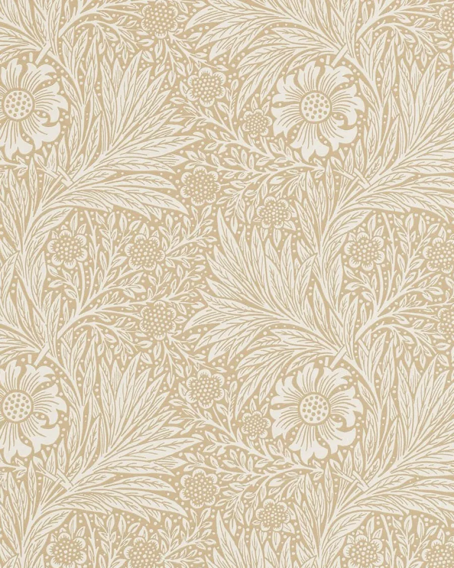 Sanderson Design Group Brands Ltd Mönstrade Tapeter|Blommiga Tapeter|William Morris & Co. Tapet - Marigold Manilla