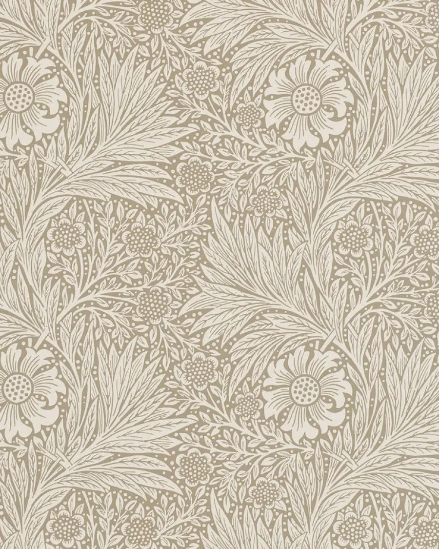 Sanderson Design Group Brands Ltd Mönstrade Tapeter|Blommiga Tapeter|William Morris & Co. Tapet - Marigold Linen