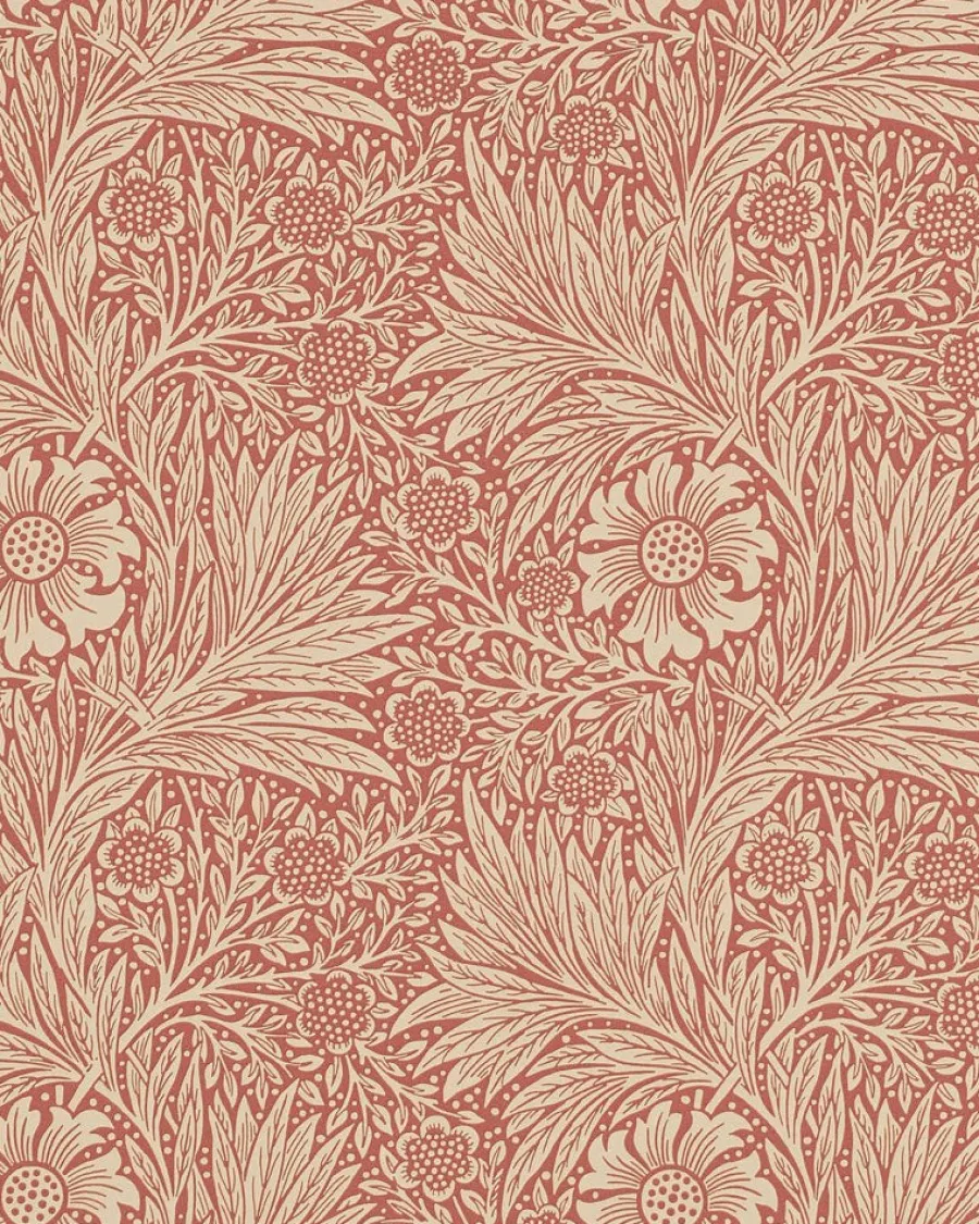 Sanderson Design Group Brands Ltd Mönstrade Tapeter|Blommiga Tapeter|William Morris & Co. Tapet - Marigold Brick