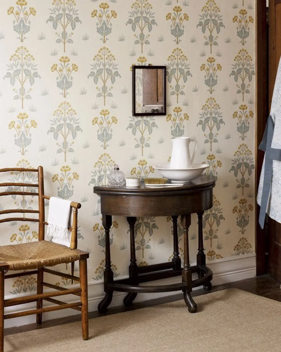 Sanderson Design Group Brands Ltd Mönstrade Tapeter|William Morris & Co - Tapeter|William Morris & Co. Tapet - Meadow Sweet Cornflower/Leaf