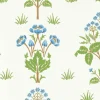 Sanderson Design Group Brands Ltd Mönstrade Tapeter|Blommiga Tapeter|William Morris & Co. Tapet - Meadow Sweet Cobalt/Grass Green