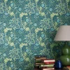 Sanderson Design Group Brands Ltd Mönstrade Tapeter|Blommiga Tapeter|William Morris & Co. Tapet - Morris Seaweed Red/Gold