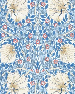 Sanderson Design Group Brands Ltd Mönstrade Tapeter|Blommiga Tapeter|William Morris & Co. Tapet - Pimpernel Woad
