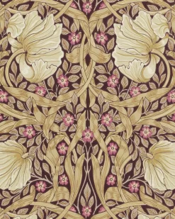 Sanderson Design Group Brands Ltd Mönstrade Tapeter|Blommiga Tapeter|William Morris & Co. Tapet - Pimpernel Fig/Sisal