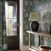 Sanderson Design Group Brands Ltd Mönstrade Tapeter|Blommiga Tapeter|William Morris & Co. Tapet - Pimpernel Woad/Coral