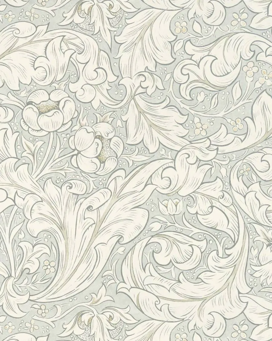 Sanderson Design Group Brands Ltd Mönstrade Tapeter|William Morris & Co - Tapeter|William Morris & Co. Tapet - Pure Bachelor´s Button Grey Blue