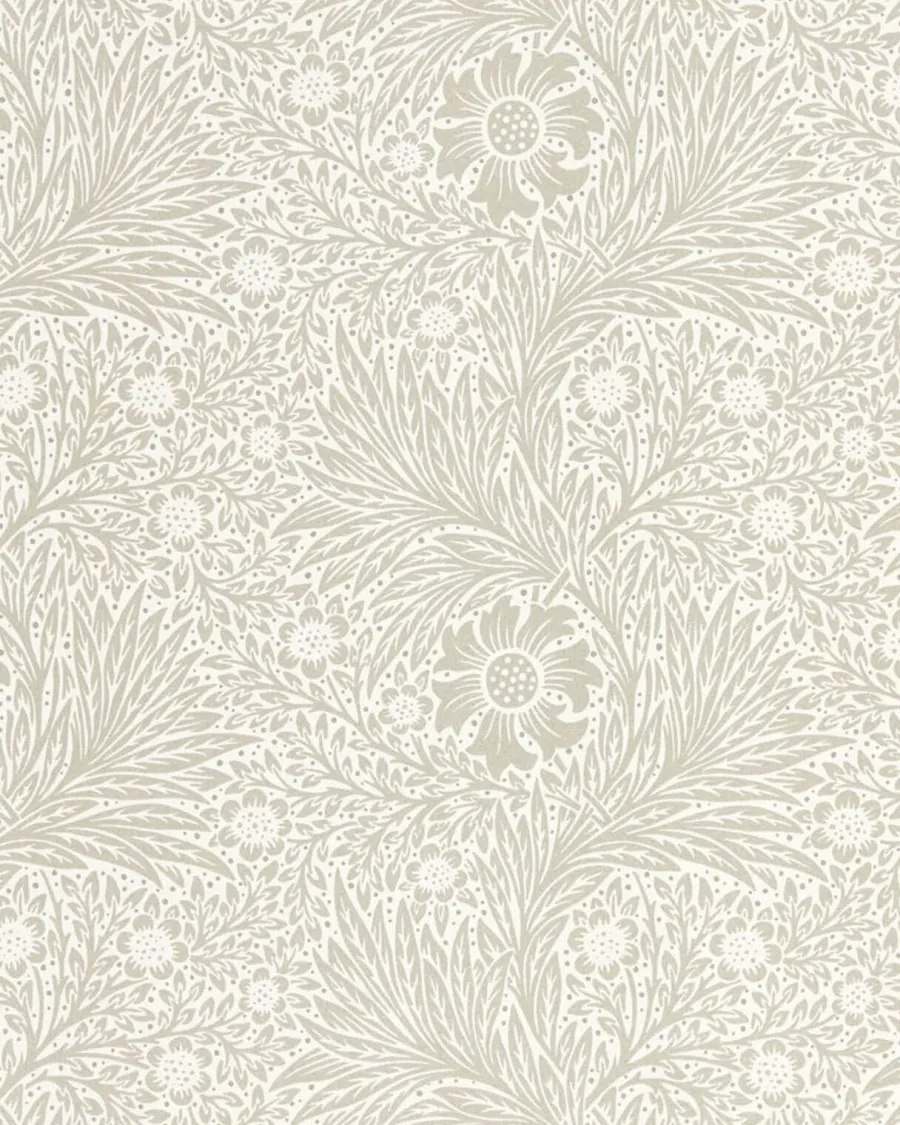 Sanderson Design Group Brands Ltd Mönstrade Tapeter|William Morris & Co - Tapeter|William Morris & Co. Tapet - Pure Marigold Soft Gilver