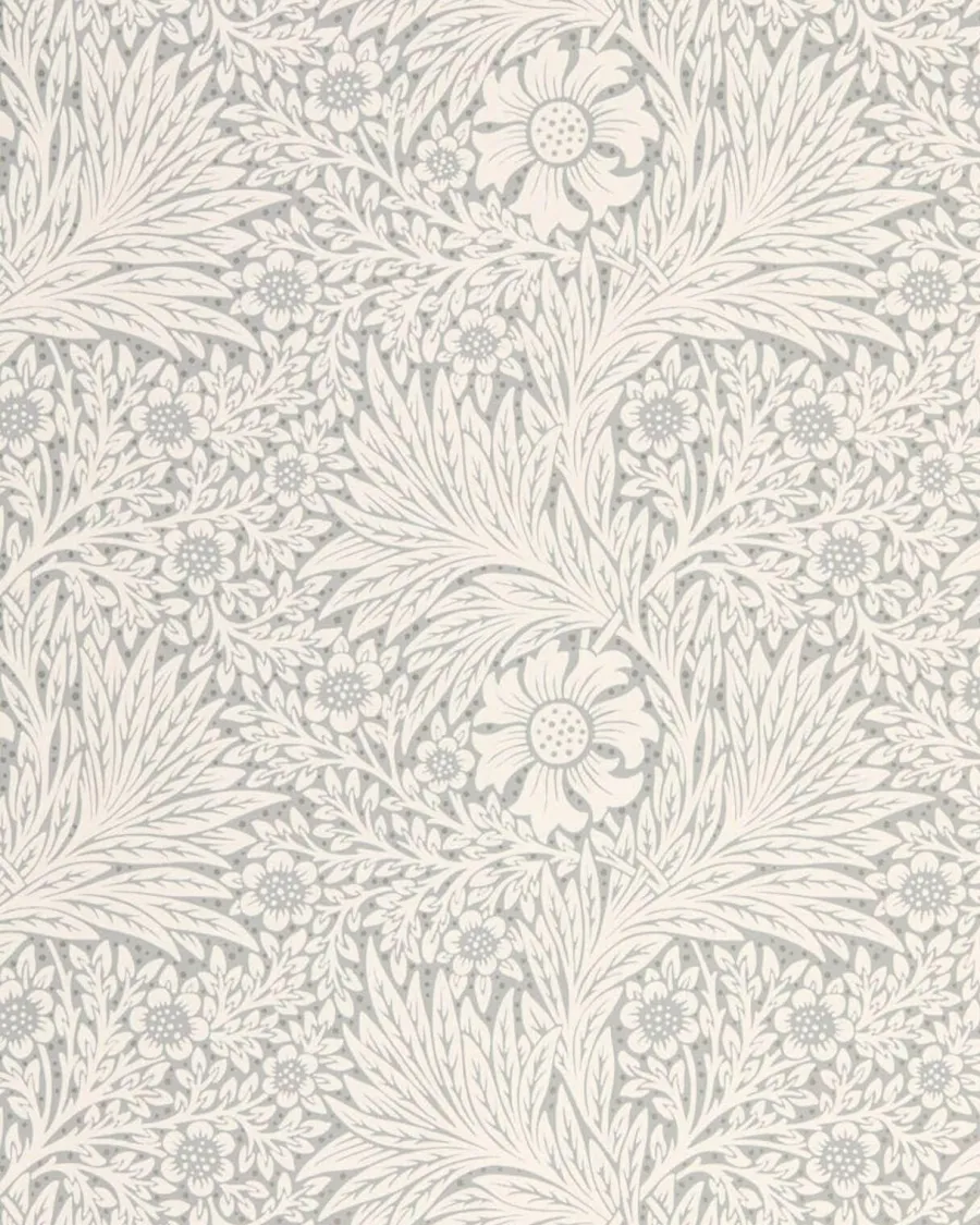 Sanderson Design Group Brands Ltd Mönstrade Tapeter|William Morris & Co - Tapeter|William Morris & Co. Tapet - Pure Marigold Cloud Grey