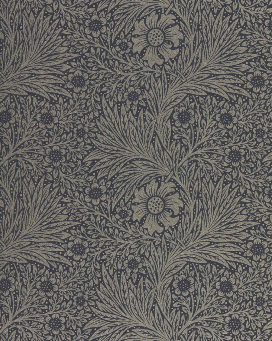 Sanderson Design Group Brands Ltd Mönstrade Tapeter|William Morris & Co - Tapeter|William Morris & Co. Tapet - Pure Marigold Black Ink