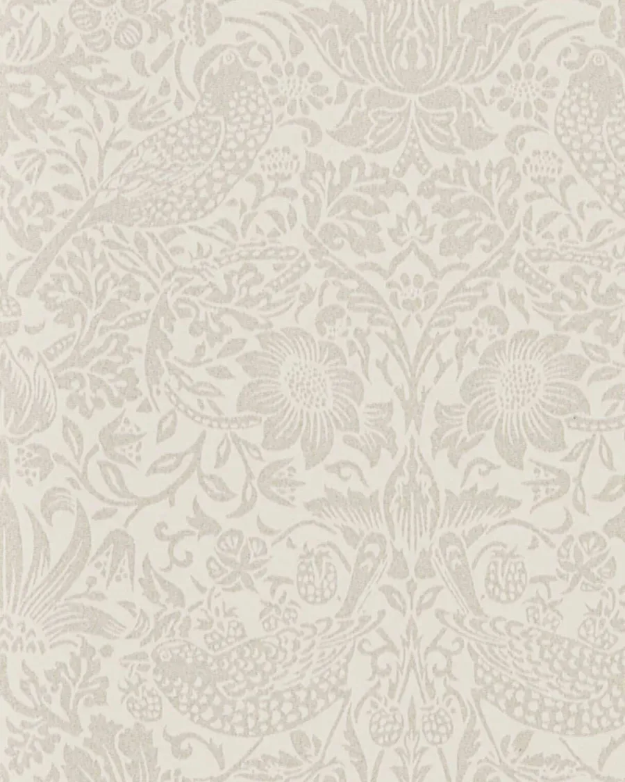 Sanderson Design Group Brands Ltd Mönstrade Tapeter|William Morris & Co - Tapeter|William Morris & Co. Tapet - Pure Strawberry Thief Ecru/Cream