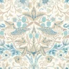 Sanderson Design Group Brands Ltd Mönstrade Tapeter|Blommiga Tapeter|William Morris & Co. Tapet - Simply Strawberry Thief slate/vellum