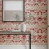 Sanderson Design Group Brands Ltd Mönstrade Tapeter|Blommiga Tapeter|William Morris & Co. Tapet - Simply Strawberry Thief madder