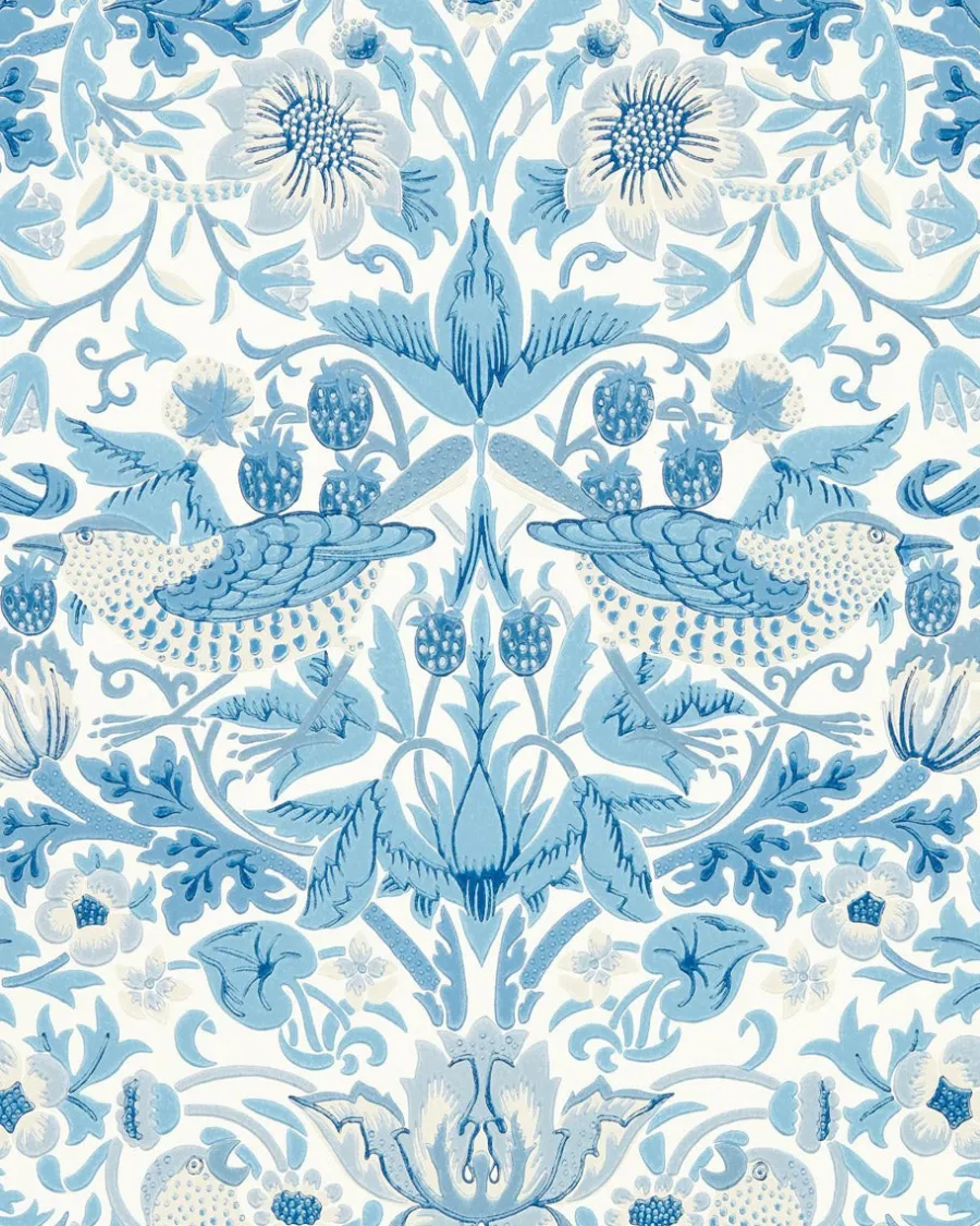 Sanderson Design Group Brands Ltd Mönstrade Tapeter|William Morris & Co - Tapeter|William Morris & Co. Tapet - Simply Strawberry Thief woad