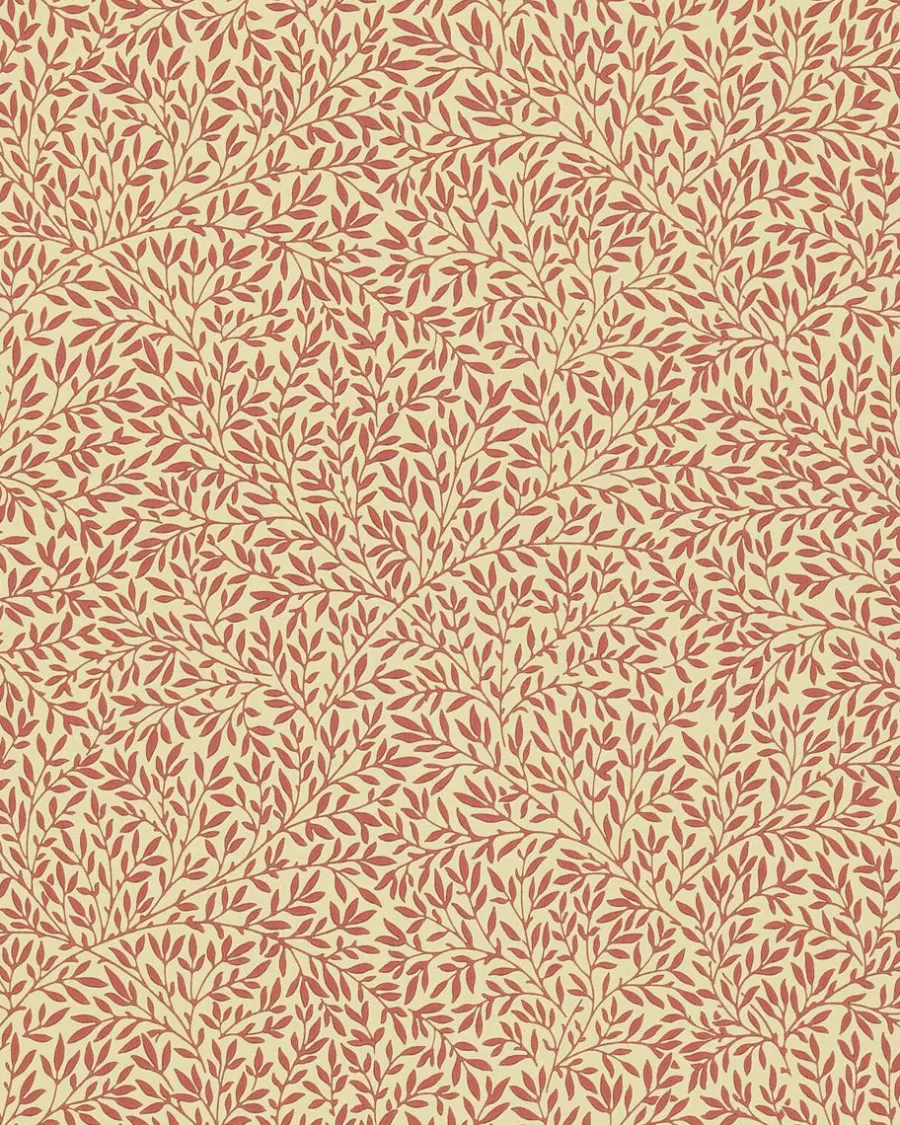 Sanderson Design Group Brands Ltd Mönstrade Tapeter|Blommiga Tapeter|William Morris & Co. Tapet - Standen Beige/Brick/Red