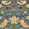 Sanderson Design Group Brands Ltd Mönstrade Tapeter|Blommiga Tapeter|William Morris & Co. Tapet - Strawberry Thief indigo/mineral