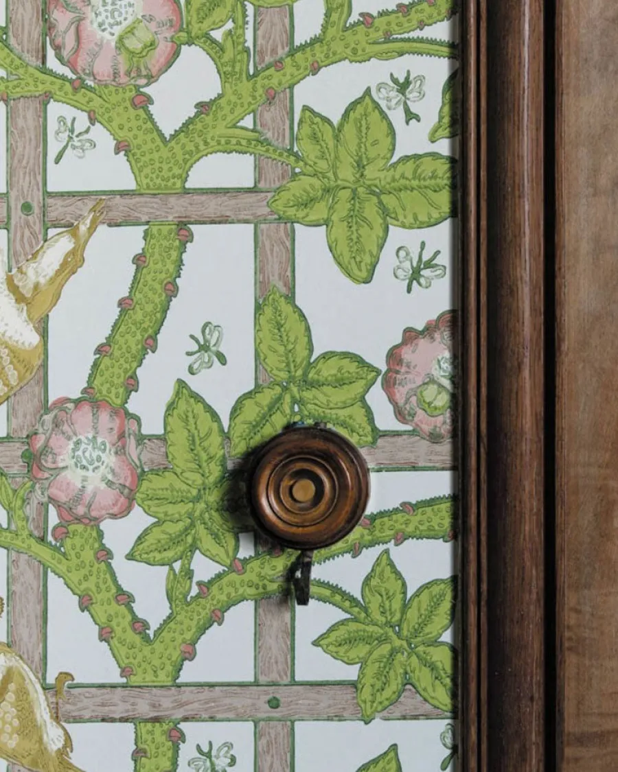 Sanderson Design Group Brands Ltd Mönstrade Tapeter|Blommiga Tapeter|William Morris & Co. Tapet - Trellis summer yellow