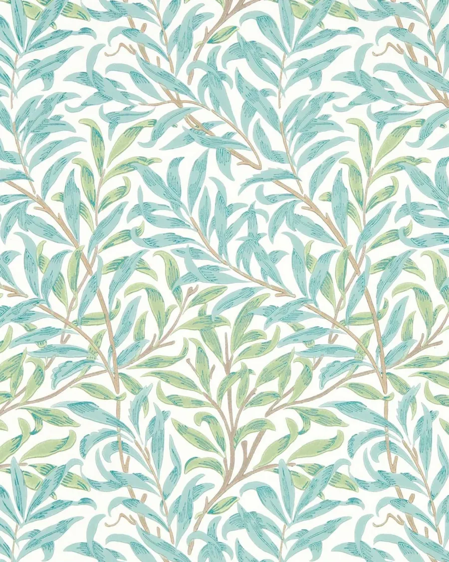 Sanderson Design Group Brands Ltd Mönstrade Tapeter|Blommiga Tapeter|William Morris & Co. Tapet - Willow Boughs Willow/Seaglass