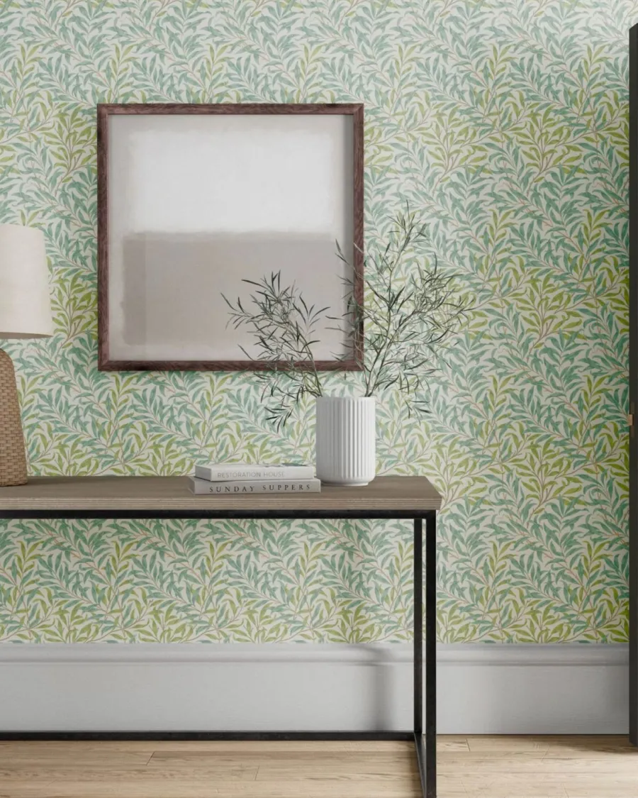 Sanderson Design Group Brands Ltd Mönstrade Tapeter|Blommiga Tapeter|William Morris & Co. Tapet - Willow Boughs Willow/Seaglass