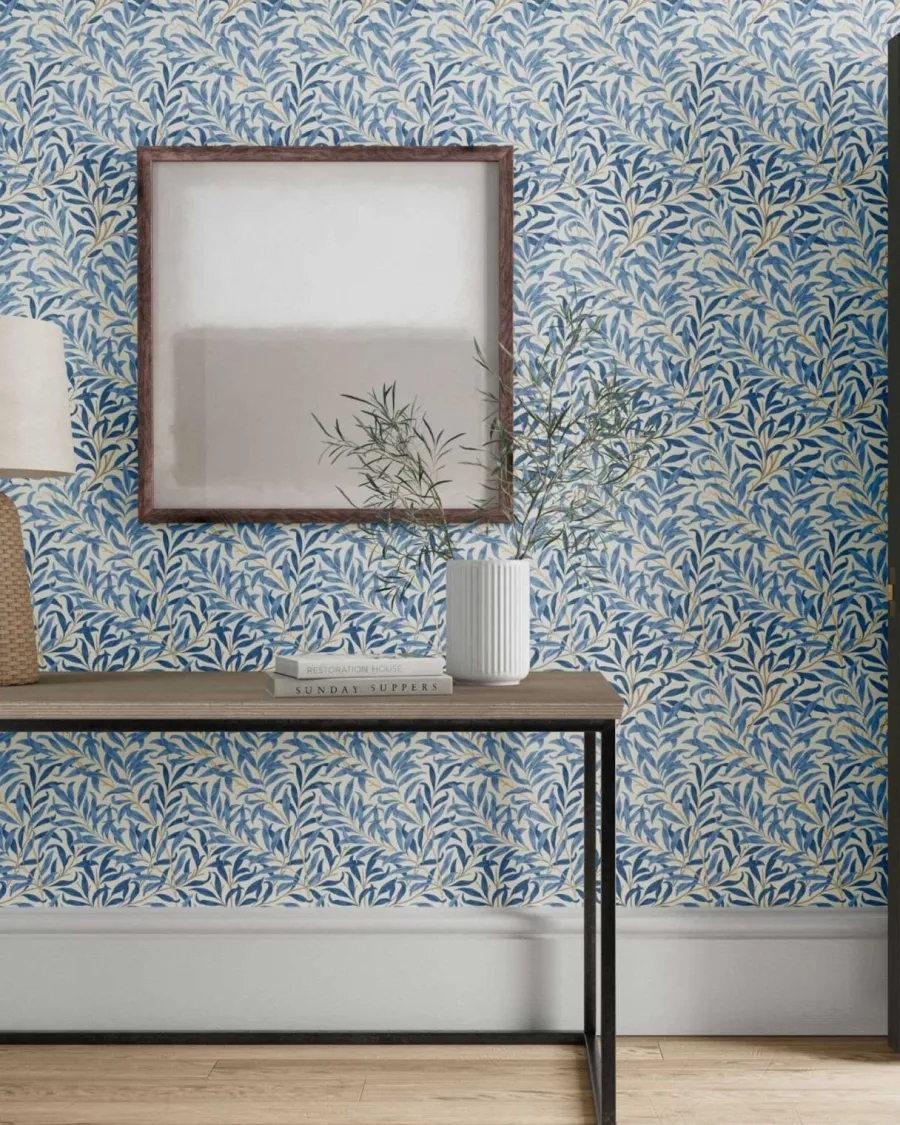 Sanderson Design Group Brands Ltd Mönstrade Tapeter|Blommiga Tapeter|William Morris & Co. Tapet - Willow Boughs Woad