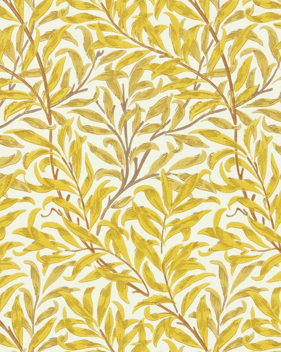 Sanderson Design Group Brands Ltd Mönstrade Tapeter|Blommiga Tapeter|William Morris & Co. Tapet - Willow Boughs summer yellow