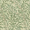 Sanderson Design Group Brands Ltd Mönstrade Tapeter|Blommiga Tapeter|William Morris & Co. Tapet - Willow Boughs Green