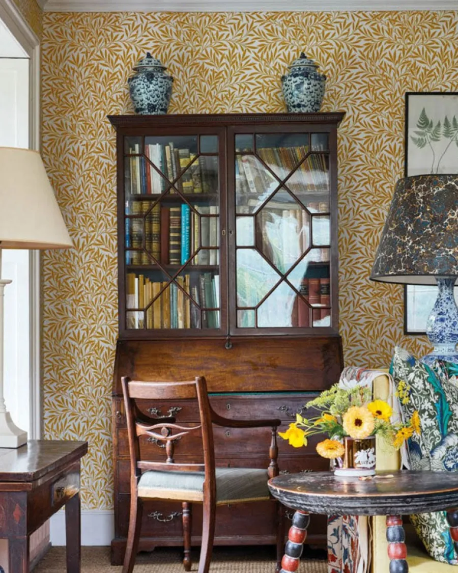 Sanderson Design Group Brands Ltd Mönstrade Tapeter|Blommiga Tapeter|William Morris & Co. Tapet - Willow Slate