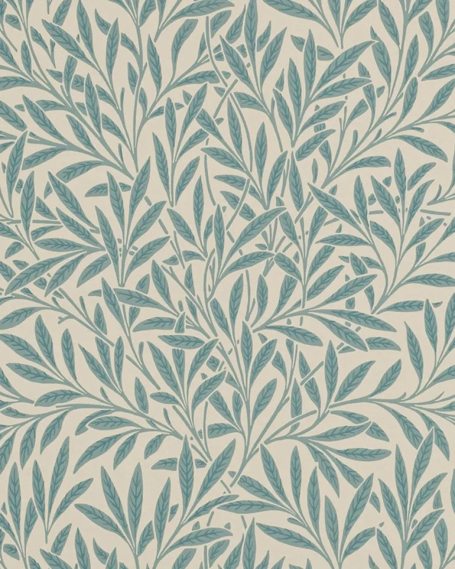 Sanderson Design Group Brands Ltd Mönstrade Tapeter|Blommiga Tapeter|William Morris & Co. Tapet - Willow Slate